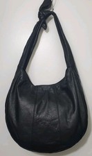 Helena De Natalio Soft Leather Black Hobo Bag 