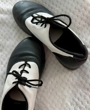 Mega Bloch Tap Shoes Size 5 Black And White