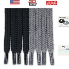 Drawstring Cord Replacement Round 6mmx136 cm/54 Inch/4 Pcs,for Cloth, Sweatpa...