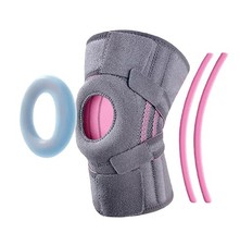 Knee Brace for Arthritis Pain Support for Meniscus Tear Dark Grey Large