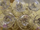 6  Stem Wine Glasses J Preziosi Italy 2oz. Platinum/Silver Rim 3" Tall — photo 8
