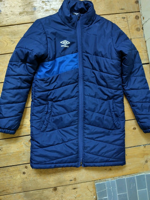 Umbro Navy Sports Bench Coat UK