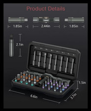 42in1 Magnetic Screwdriver Set, DIY Ratchet Screwdriver Set Multi Bit Magneti&*+