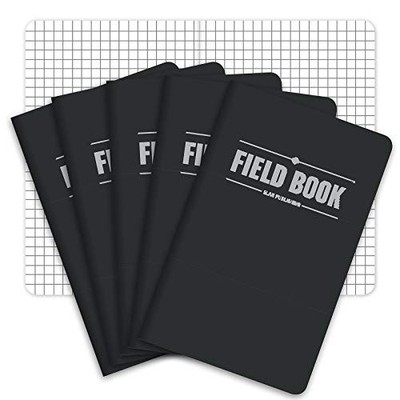 Elan Publishing Company Field Notebook/Pocket Journal - 3.5''x5.5'' - Black - 
