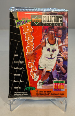 1996-97 Upper Deck Collectors Choice Series Two NBA Basketball Pack Sealed Kobe