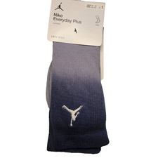 Nike Jordan Everyday Plus Crew Socks Blue Dri FIT Cushioned M8 12 W10 13 New