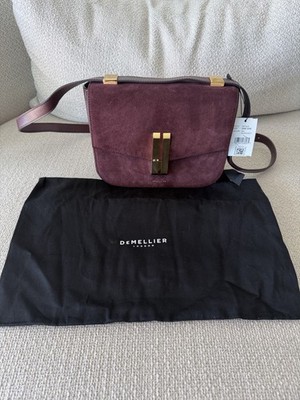 BNNW DeMellier Vancouver Suede Burgundy Crossbody Bag 