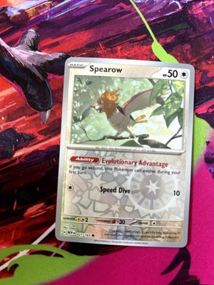 Spearow 021/165 Common 151 Pokemon Reverse Holo Near Mint