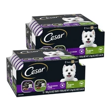 Cesar Wet Dog Food Classic Loaf in Sauce, Grilled Chicken Flavor and Top Sirl...