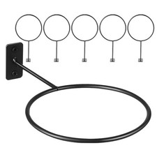 6 Pcs Wall Mount Stand Storage Rack Football Mounted Holder