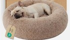 Calming Dog Bed Medium Size Dog - Donut Washable Medium Pet Bed, 30 Inches Anti-