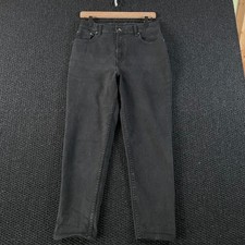 Vintage Levi's 550 Black Relaxed Fit Tapered Leg Jeans Women's Size 10 MIS M