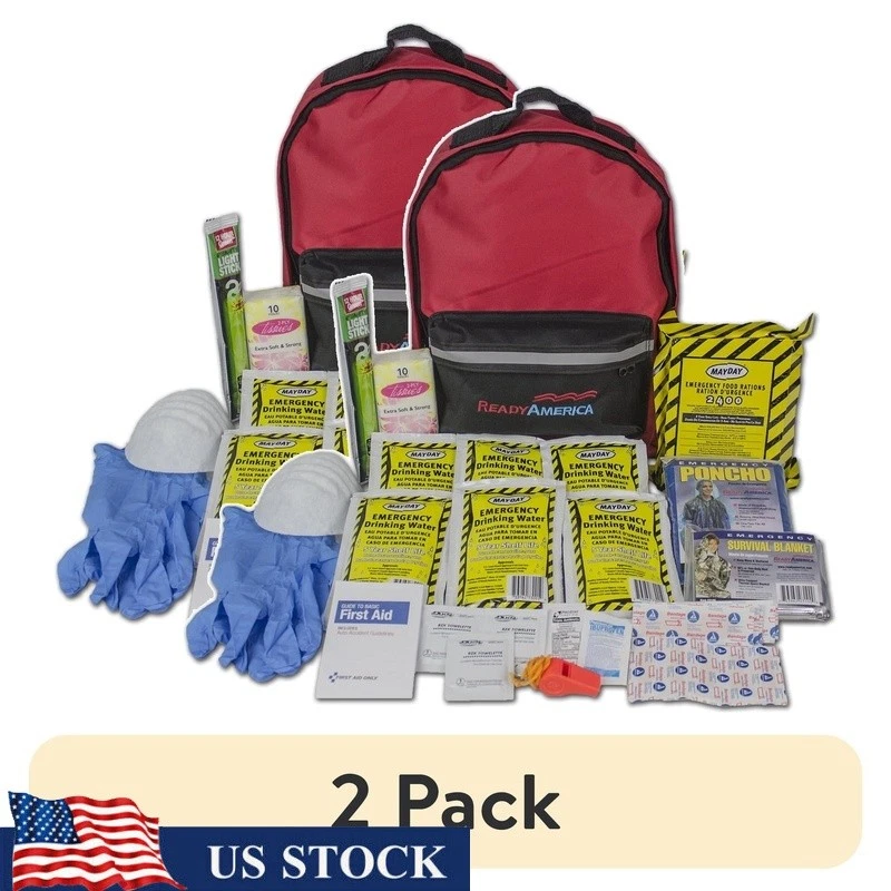 1 Person Emergency Kit 3 Day Survival Backpack W/ Food Water First Aid Supplies
Opens in a new windo