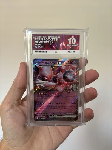 Team Rocket’s Mewtwo EX 039/098 Glory Of Team Rock Ace Grading Gem Mint 10 JPN