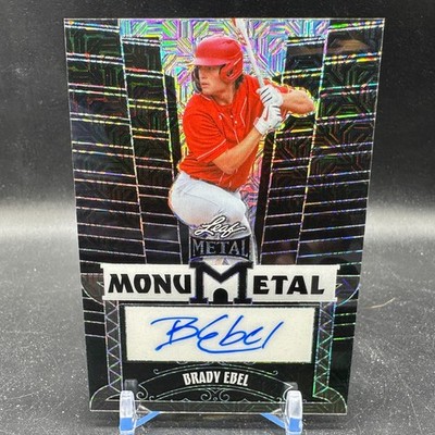 Brady Ebel Monumental Auto Black Mojo /4 2024 Leaf Metal #MM-BE1