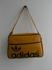VTG 1970s Adidas Made In Yugoslavia Duffel Gym Bag Mustard Yellow