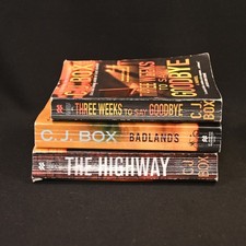 C. J. Box 3 Paperbacks Three Weeks to Say Goodbye, The Highway, Badlands