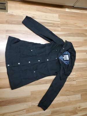 Vintage Women's Esprit  Black TrenchCoat Size 8