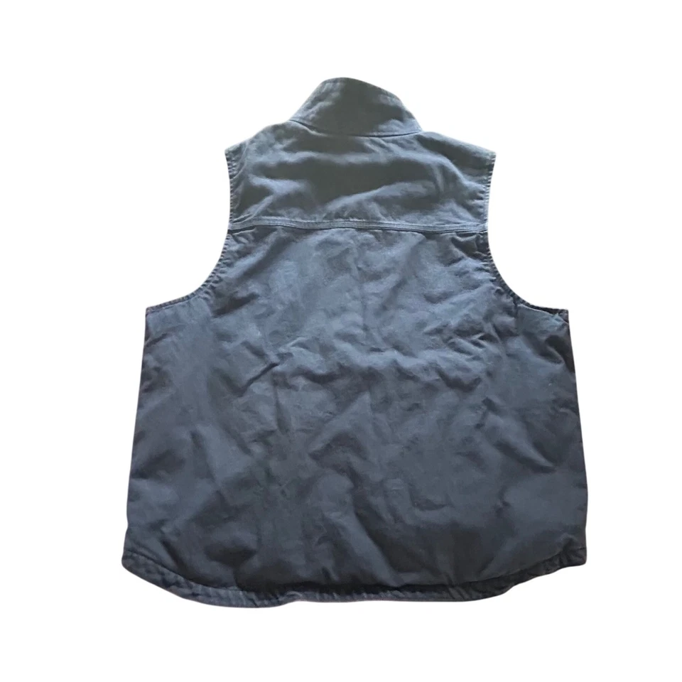 Carhartt XL Vest Sherpa Lined Workwear Sleeveless Jacket Blue Casual Gorpcore - Image 2 of 4