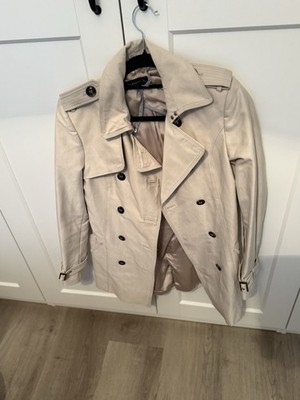 Zara Damen Trenchcoat Beige Größe S
