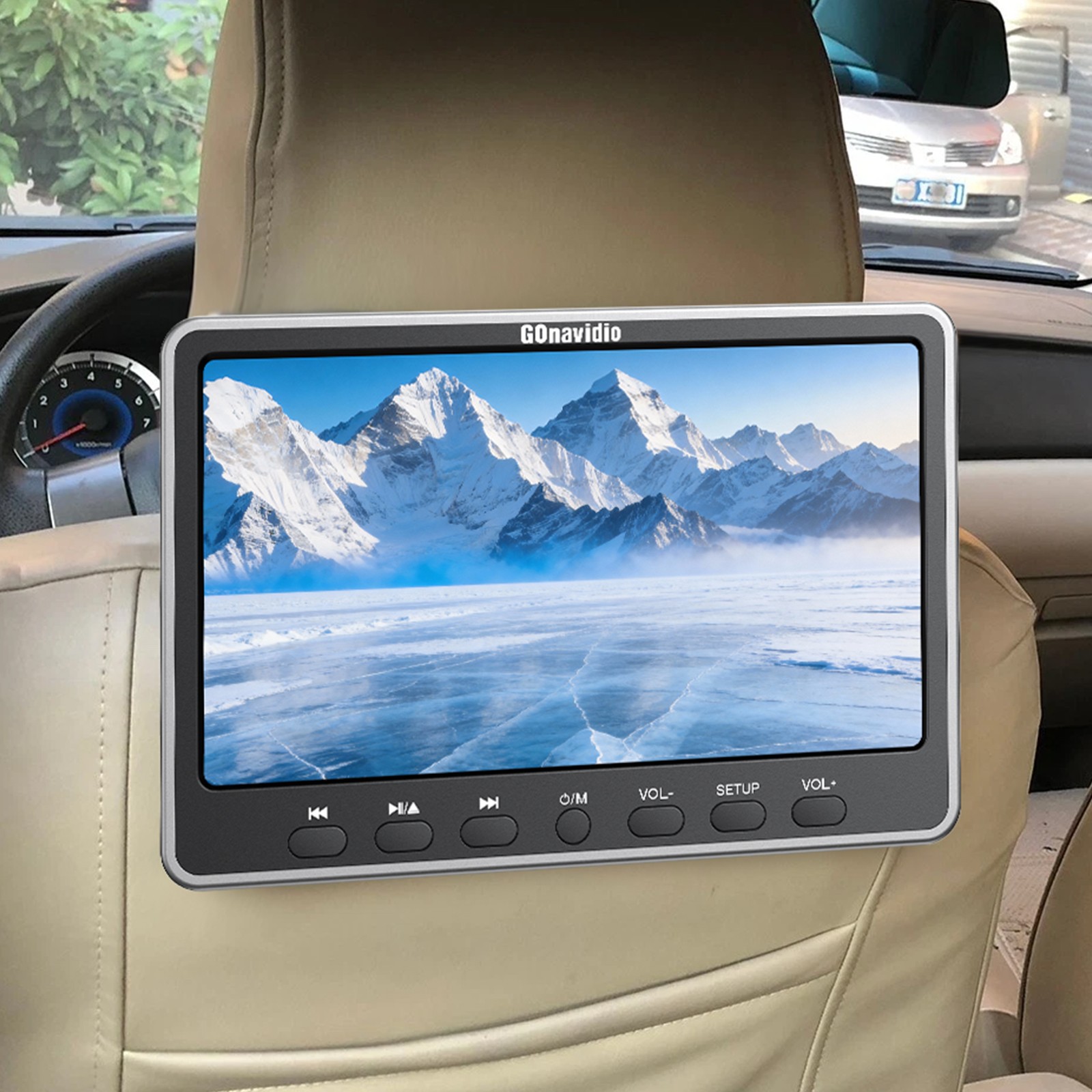 Headrest Monitor Tv Full Hd Hdmi Usb Sd+headsets