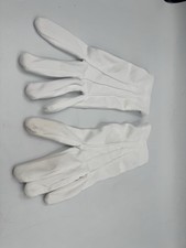 Women  s White Halloween Evening Gloves Set Preowned