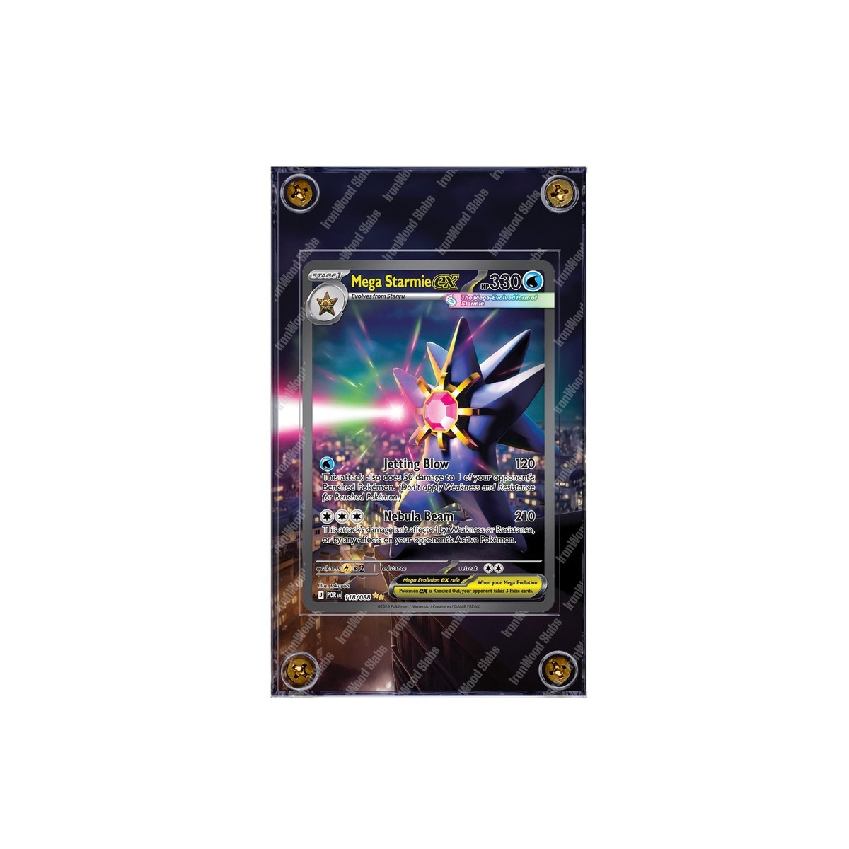 Mega Starmie ex 118/088 Pokemon Perfect Order SIR Extended Art