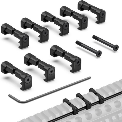 #ad CGM908 Picatinny Pressure Switch Cable Management Guides 8 Pack Black $14.46