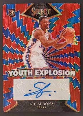 2024-25 Panini Select Adem Bona Youth Explosion RC Auto /99 76ers