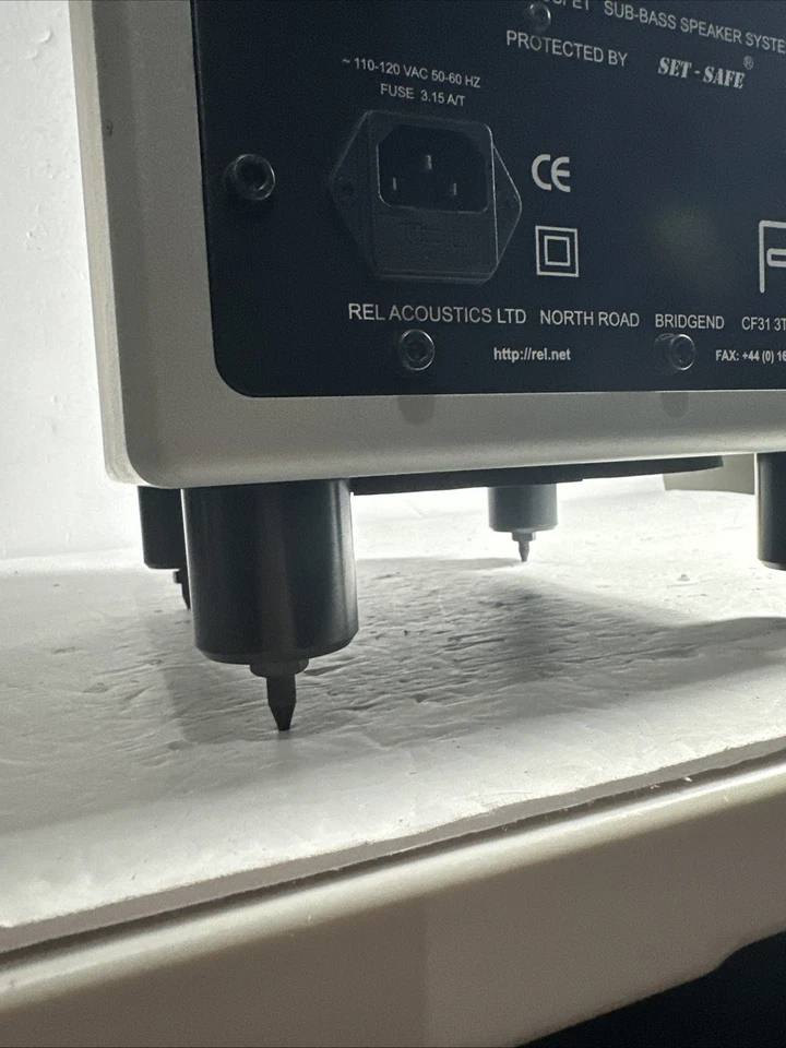 Rel Acoustics Q 108 Subwoofer Sub Bass Sistema de Altavoces Inglaterra Home Theater LEER Foto 2 de 4