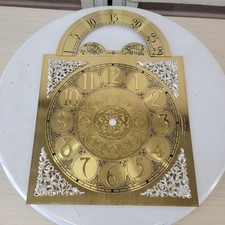 Howard Miller Grandfather Clock Dial w Moon Phase 16" Brass Face