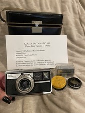Kodak Instamatic 500 Camera with Schneider Xenar Lens Vintage 35mm Film Camera