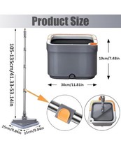 Spin Mop and Bucket Set – Self-Wringing Microfiber Mop