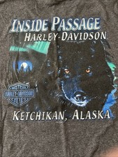 Harley-Davidson Tee Shirt ,INSIDE PASSAGE/ALASKA .