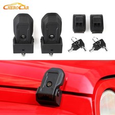 Locking Hood Latch Hood Catch With Lock For 2007-2018 Jeep Wrangler Jk Jku 2pcs