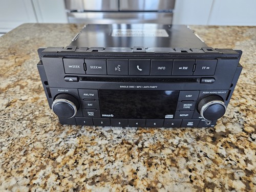 OEM 2007-14 Chrysler Dodge Jeep Radio AM/FM CD Player Aux Input Single ...