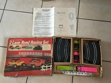 Vintage Battery Operated 2 Lane Road Racing Set Lot Of 2 BUGGIES RUN  