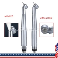 ASKEADNT Dental Surgical Handpiece 45 Degree High Speed 4 Hole LED Reverse Air