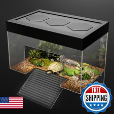 Clioran Turtle Basking Platform,9.8 6.2 6.2inch Small Land Elevated Topper Decor