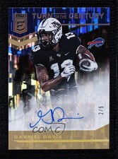 2020 Panini Donruss Elite Turn of the Century Gold 2/5 Gabriel Davis Auto uk2