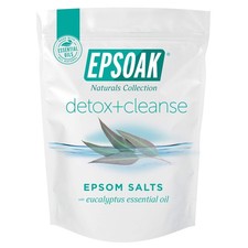 Epsoak Epsom Salt 2 lb. USP Magnesium Sulfate with Detox 32 Ounce Pack of 1 