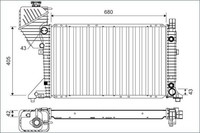 Valeo KüHler, MotorküHlung 701163 FüR MERCEDES-BENZ