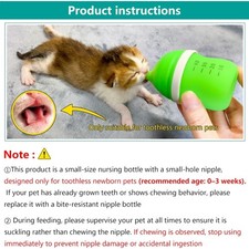 Pet Feeding Bottle for Puppies and Kittens,40ml Green