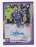 2025 TOPPS CHROME SOCCER MLS AUTOGRAPH PURPLE WAVE 8/75 GUSTAVO CARABALLO