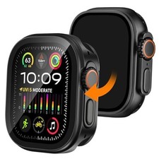 2 in 1 Metal Case Compatible with Apple Apple Watch Ultra 3 2 1 49mm Black