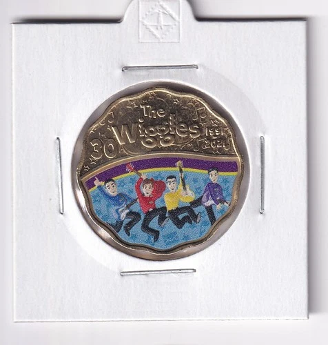 AUSTRALIAN: 2021 30 CENT - 30 YEARS OF THE WIGGLES COLOURED COIN - EX PNC #1705