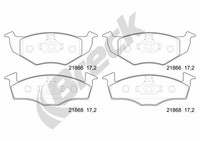 Breck Bremsbelagsatz, Scheibenbremse 21866 10 702 00 FüR Seat Skoda VW
