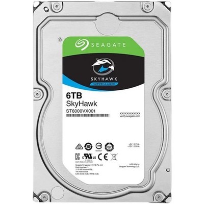 Seagate SkyHawk ST6000VX001 6TB 3.5'' Internal Hard Drive Disk SATA 6.0Gb/s 256MB