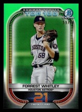 2021 BOWMAN SCOUT'S TOP 100 REFRACTOR GREEN #BTP-21 FORREST WHITLEY 59/99