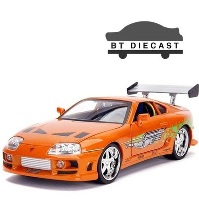 JADA 25 YERAS FAST & FURIOUS BRIAN'S 1993 TOYOTA SUPRA 1/18 ORANGE 37770